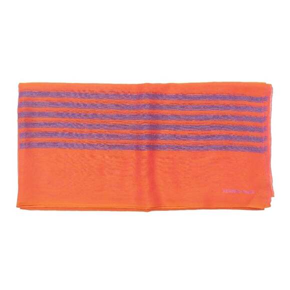 HERMES Blue Silk Scarf - Picture 2 of 7